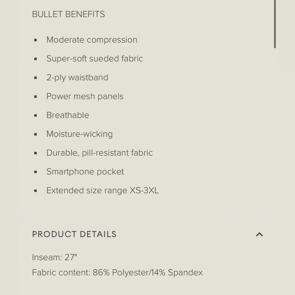 🩶 NEW! • BLANQI • HIGH COMPRESSION POCKET LEGGINGS | XXL - Picture 9 of 12